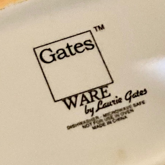 Vintage Gates Ware Laurie Gates Handpainted Vegetable Serving Plate Grammycore - Picture 7 of 7